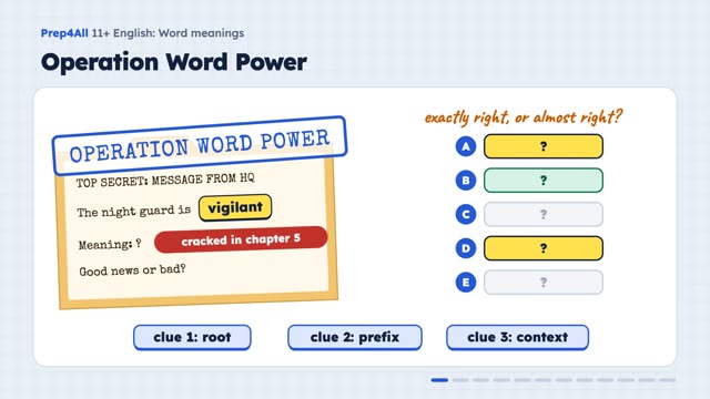 Word Meanings: Building Your Word Power: opening of the video lesson