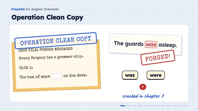 Grammar: opening of the video lesson