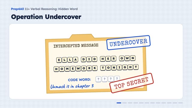 Hidden Word: opening of the video lesson