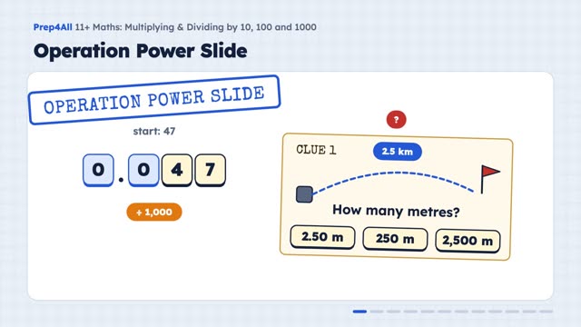 Multiplying and Dividing by 10, 100 and 1000: opening of the video lesson